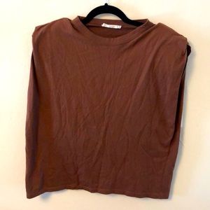 EUC Mango Muscle T-Shirt Shoulder Pads Size M